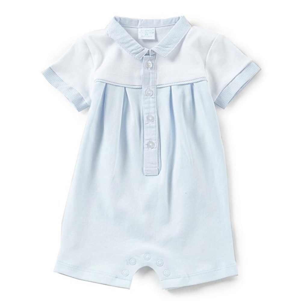 Edgehill collection baby boys collard romper